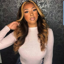 Load image into Gallery viewer, Naomi Honey Blonde Lace Front Wigs Ombre