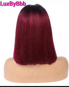 Lala Burgundy Bob Wig