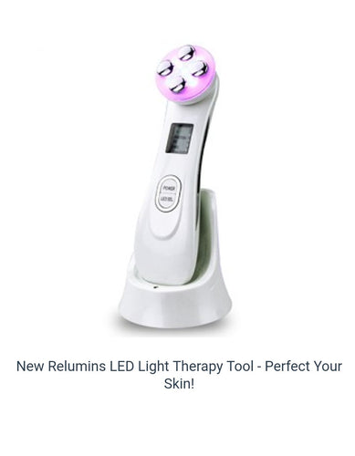 LED therapy Tool, 6 Function LED treatment for perfect skin